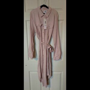 Bae the Label maternity nursing shirt dress - pink stone - Bae size xxs